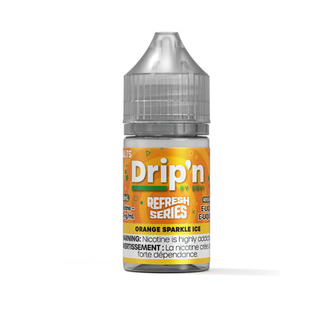 Experience the refreshing burst of Orange Sparkle Ice e-liquid by Drip'n Envi. Premium quality vape juice with citrus orange and cooling ice flavors. Shop now!